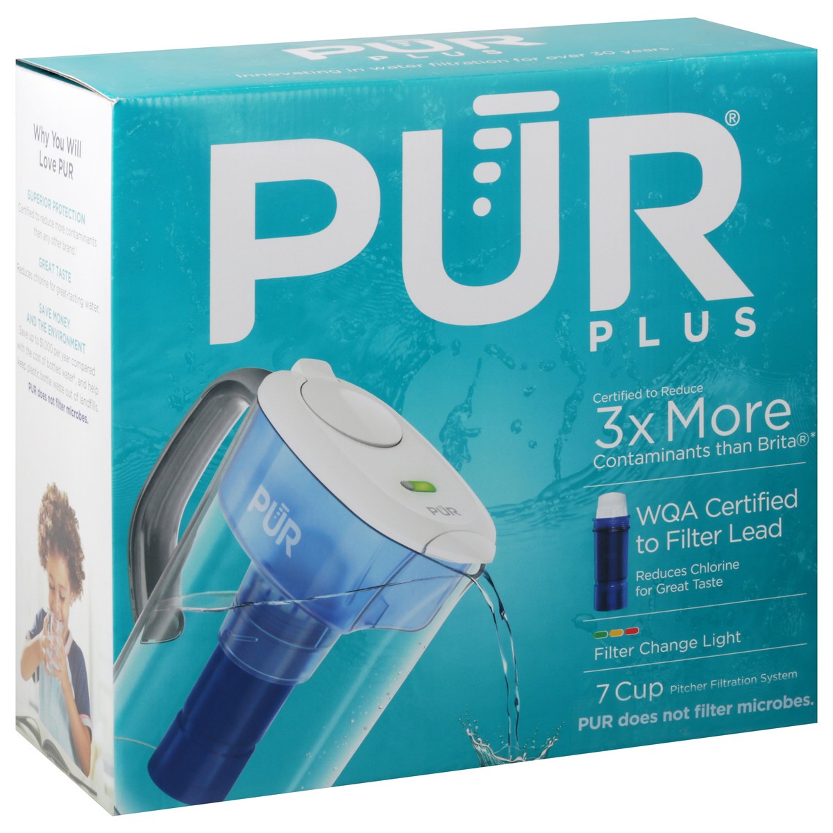 slide 2 of 9, Pur Plus Water Filtration Pitcher, 7 cups