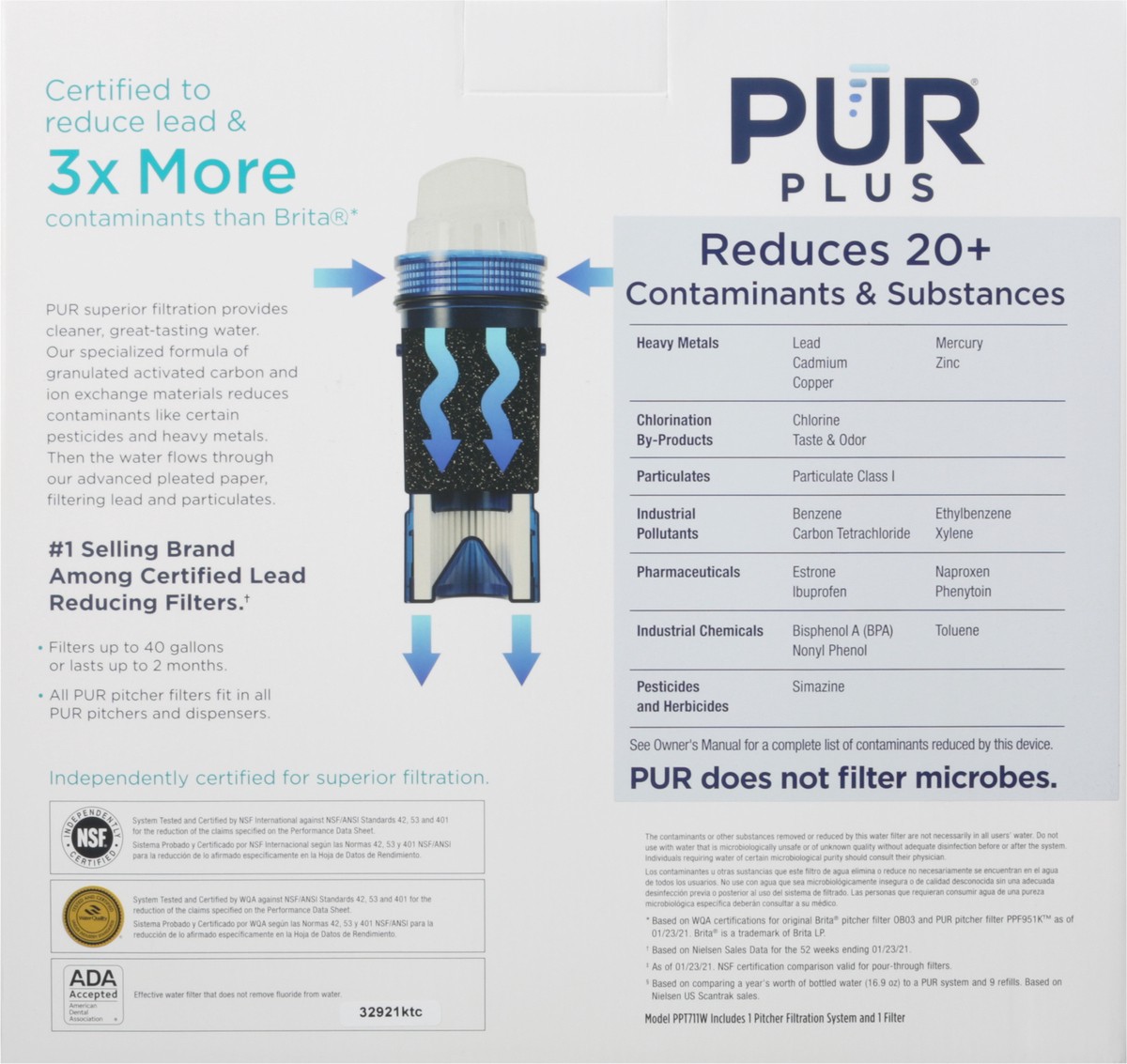 slide 5 of 9, Pur Plus Water Filtration Pitcher, 7 cups