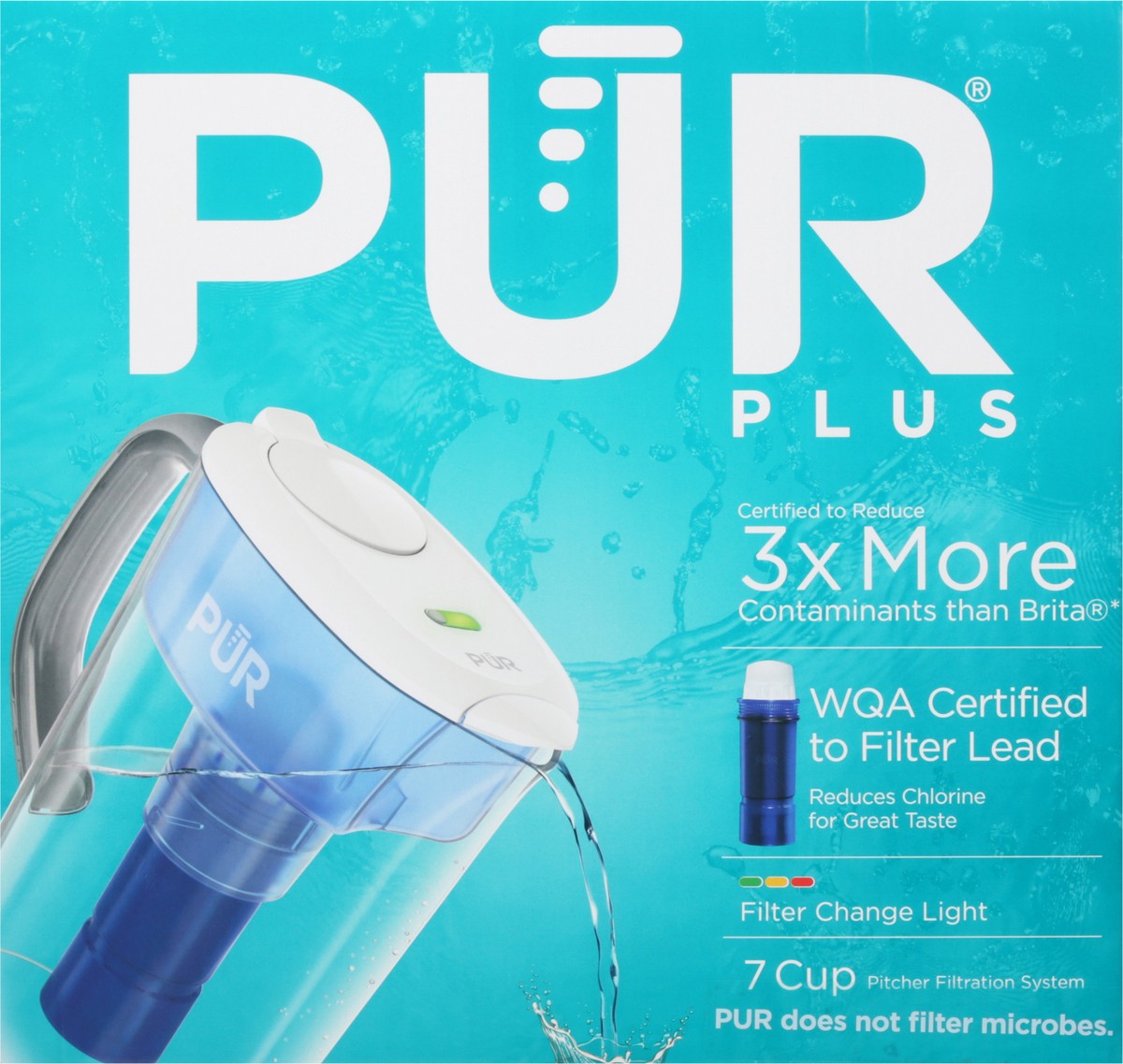 slide 6 of 9, Pur Plus Water Filtration Pitcher, 7 cups