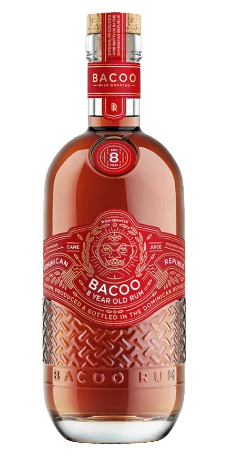 slide 1 of 1, Bacoo 8 Year Old Rum, 750 ml