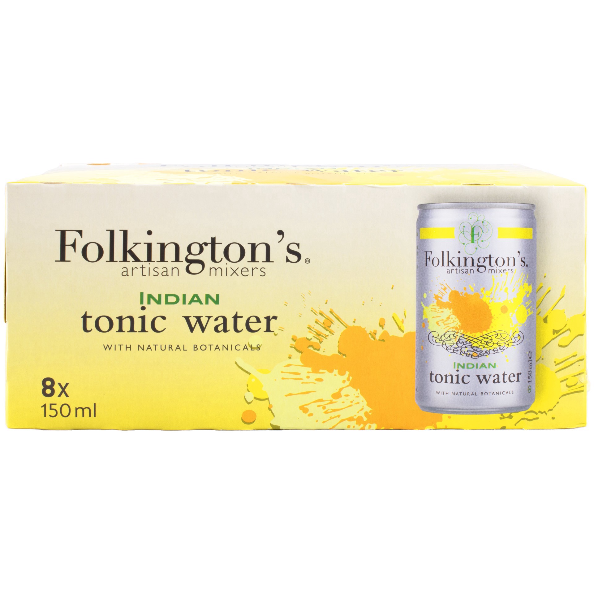 slide 1 of 1, Folkington's Indian Tonic Water 8 Pack, 5.07 oz