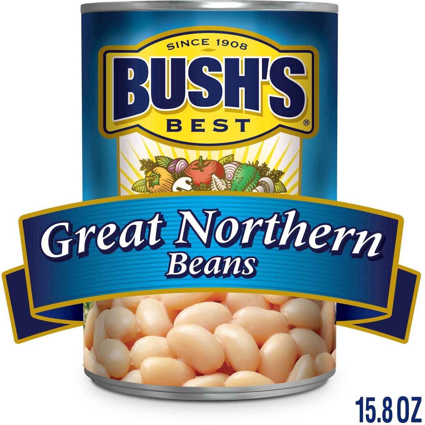 slide 41 of 66, Bush's Best Great Northern Beans - 15.8oz, 15.8 oz