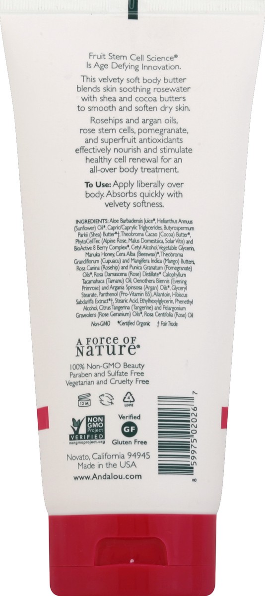 slide 3 of 3, Andalou Naturals Body Butter 8 Oz, 236 ml