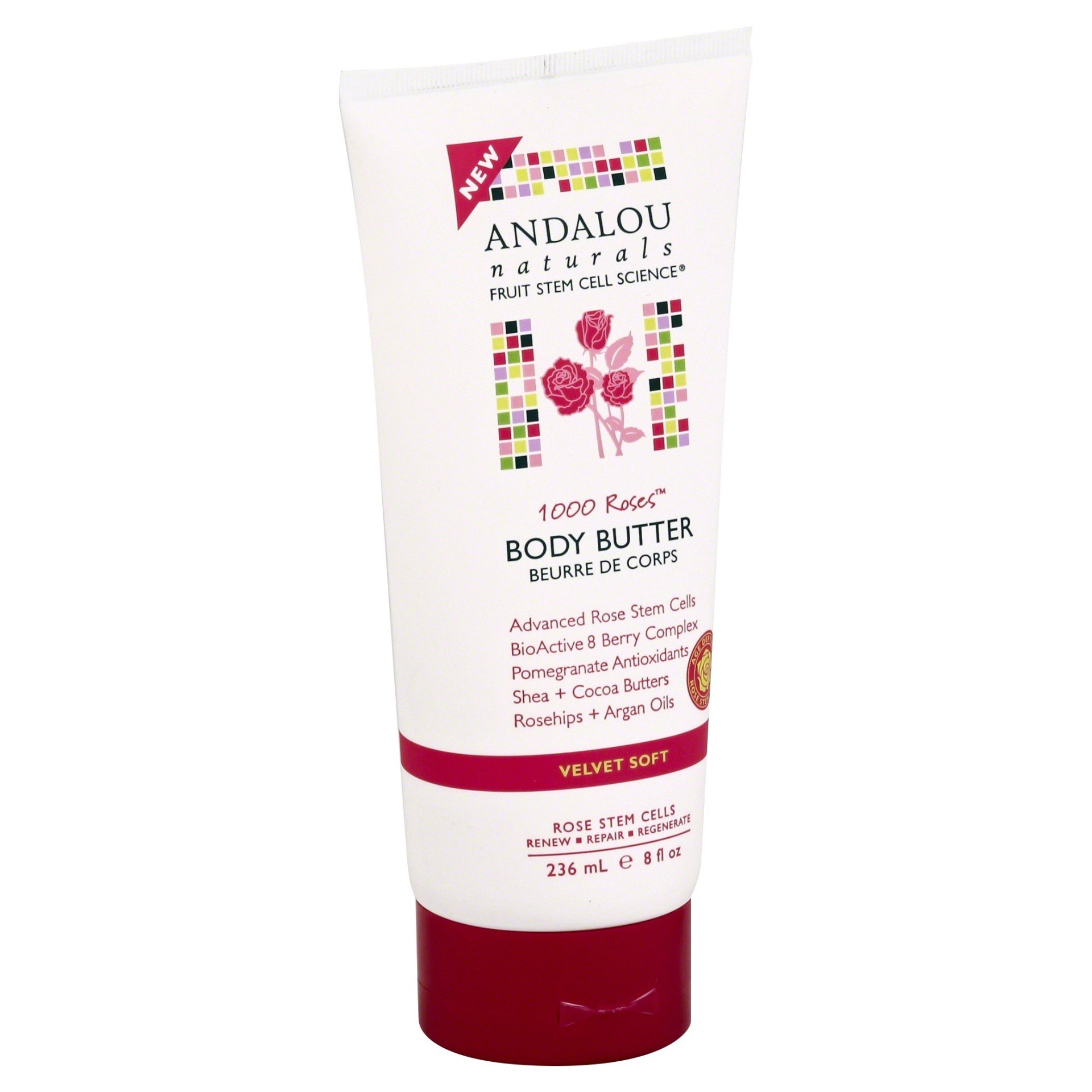 slide 1 of 3, Andalou Naturals Body Butter 8 Oz, 236 ml