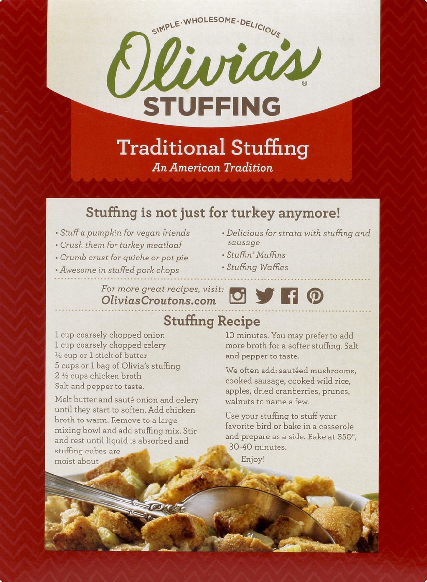 slide 3 of 8, Olivia's Stuffing 12 oz, 12 oz