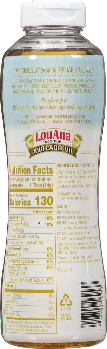 slide 3 of 9, LouAna 100% Pure Avocado Oil 16 fl oz, 16 fl oz