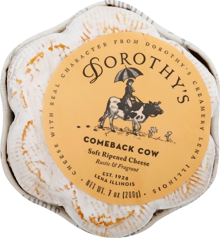 slide 1 of 1, Dorothy's Comeback Cow Soft Ripened Brie Cheese, 7 oz