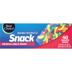 Best Choice Resealable Snack Bags