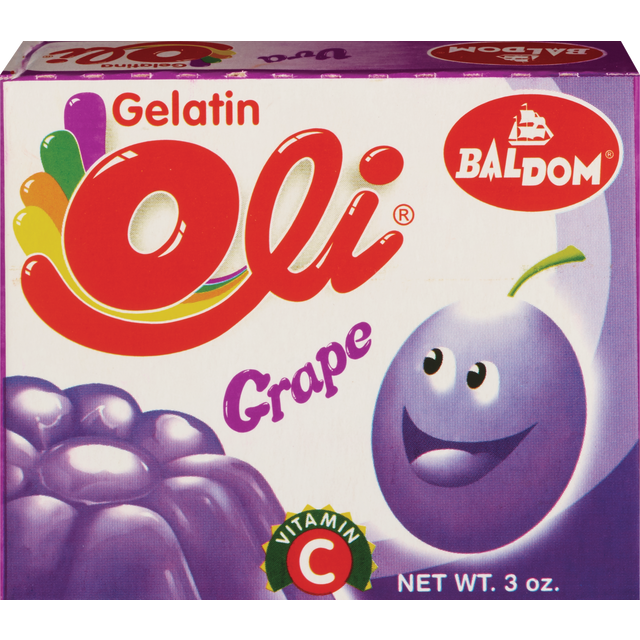 slide 1 of 1, Baldom Oli Gelatin Uva 3 Oz, 3 oz