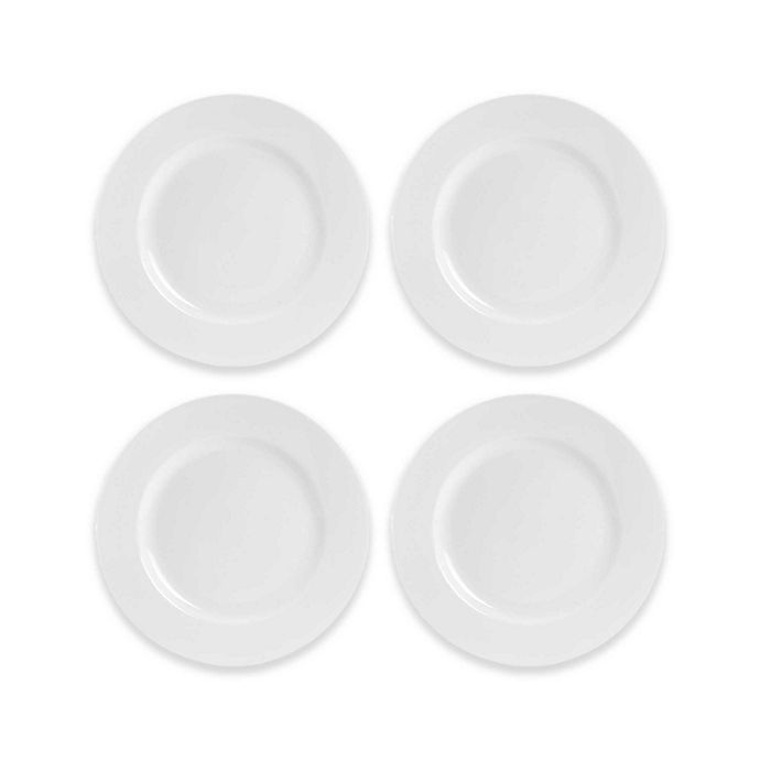 slide 2 of 3, Everyday White by Fitz and Floyd Rim Salad Plates, 4 ct