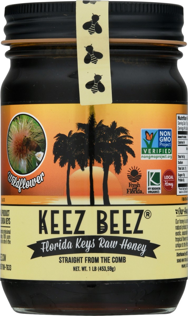 slide 8 of 12, Keez Beez Florida Keys Wildflower Raw Honey 1 lb, 1 lb
