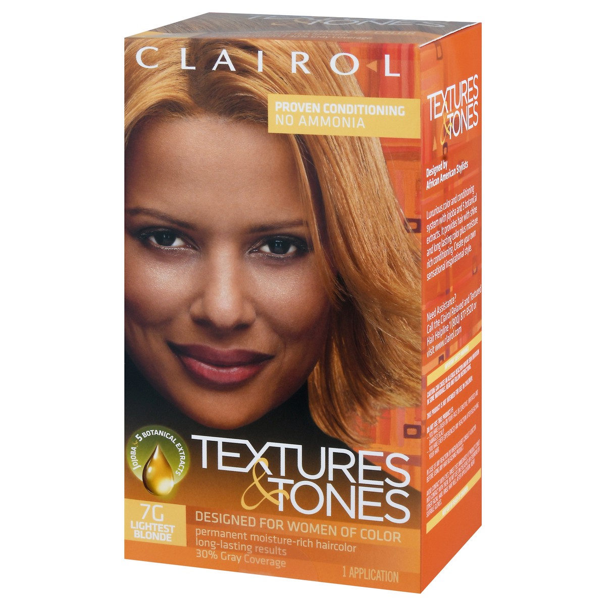 slide 13 of 13, Clairol Textures & Tones Lightest Blonde 7G Permanent Hair Color 1 ea, 1 ct