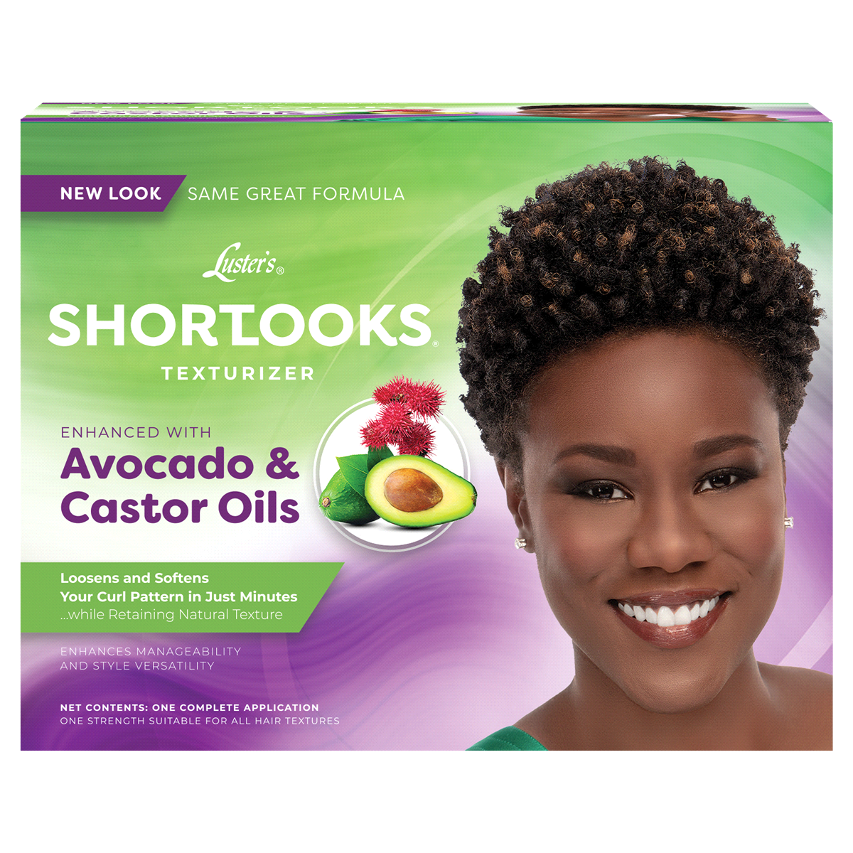 slide 1 of 17, Luster's Shortlooks Avocado & Castor Oils Texturizer 1 ea, 1 ct