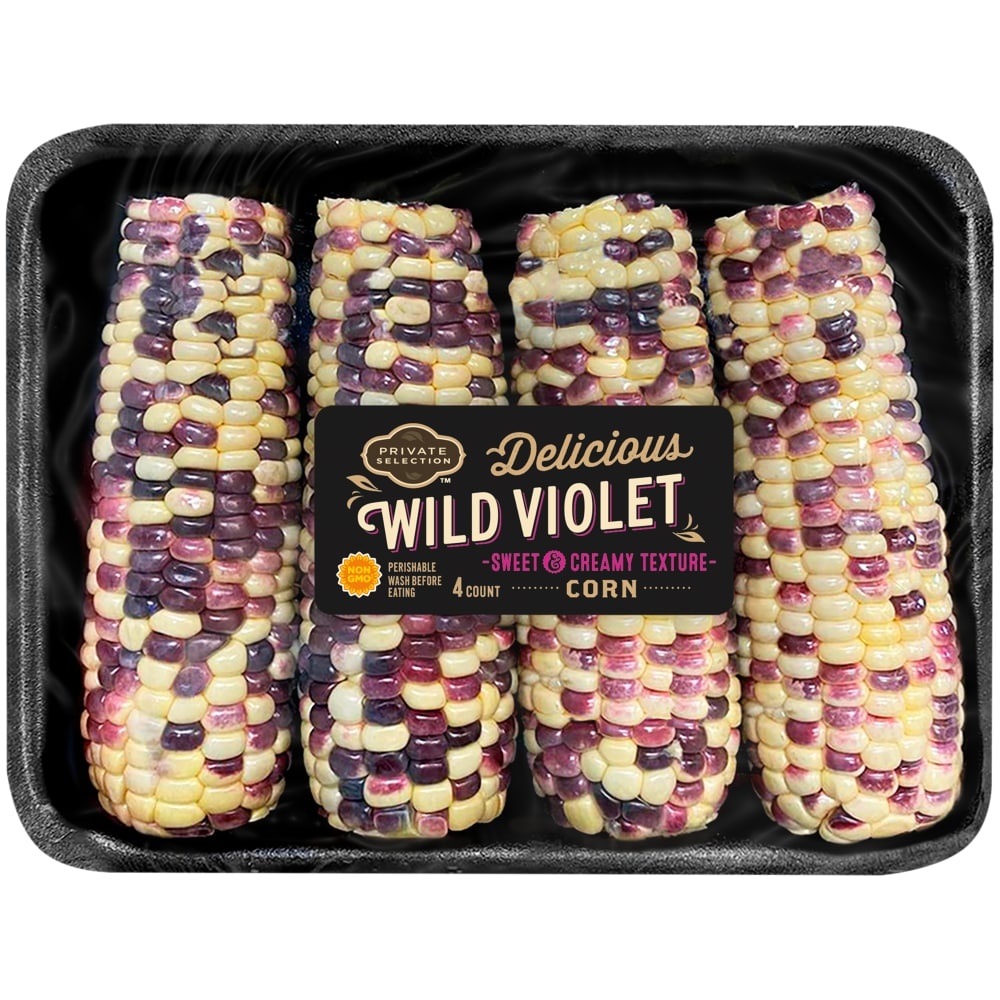 slide 1 of 1, Private Selection Wild Violet Corn, 4 ct