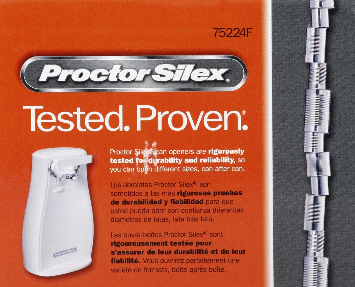 slide 5 of 5, Proctor Silex Electric Can Opener - White, 1 ct