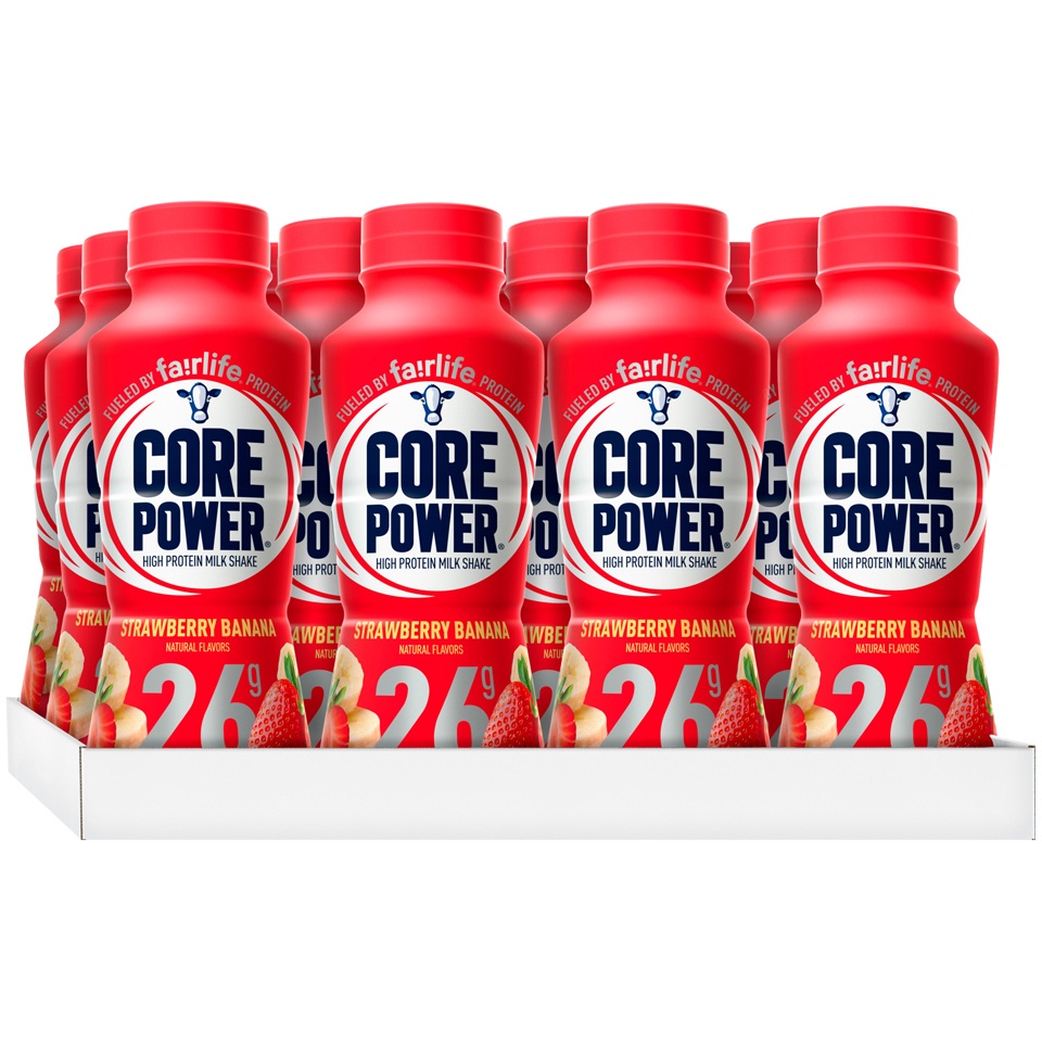 slide 1 of 1, Core Power Strawberry Banana Light, 11.5 oz