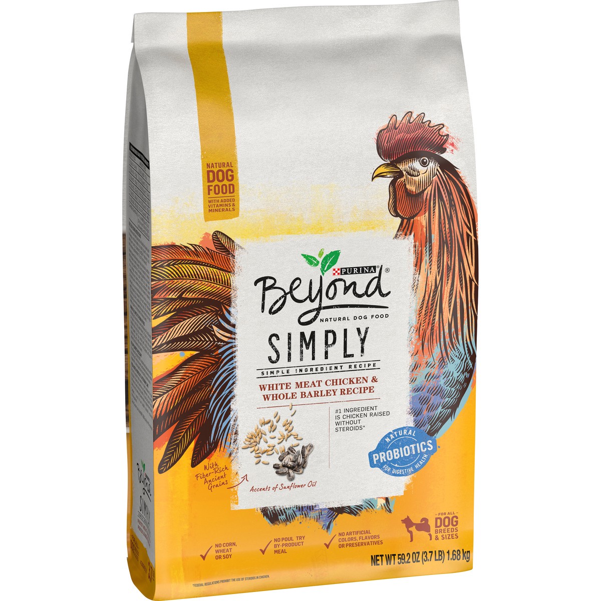 slide 7 of 9, Beyond Purina Beyond Simple Ingredient, Natural Dry Dog Food, Simply Farm Raised Chicken & Whole Barley Recipe, 3.7 lb