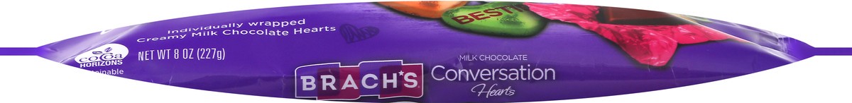 slide 6 of 8, Brach's Milk Choc Foil Conversa, 7 oz