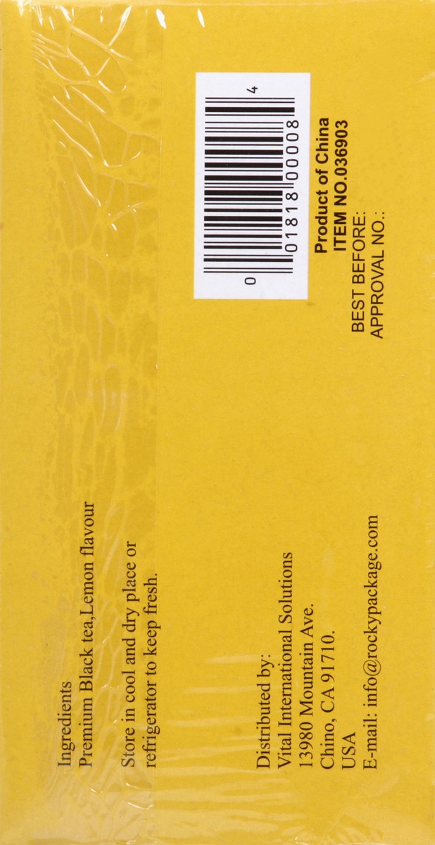 slide 3 of 5, Vinis Lemon Flavoured Black Tea Bags - 25 ct, 25 ct