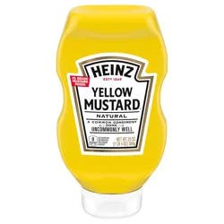 Heinz Yellow Mustard, 20 oz Bottle