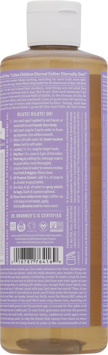 slide 4 of 13, Dr. Bronner's Castile Liq Soap Lavender 16Oz, 16 fl oz