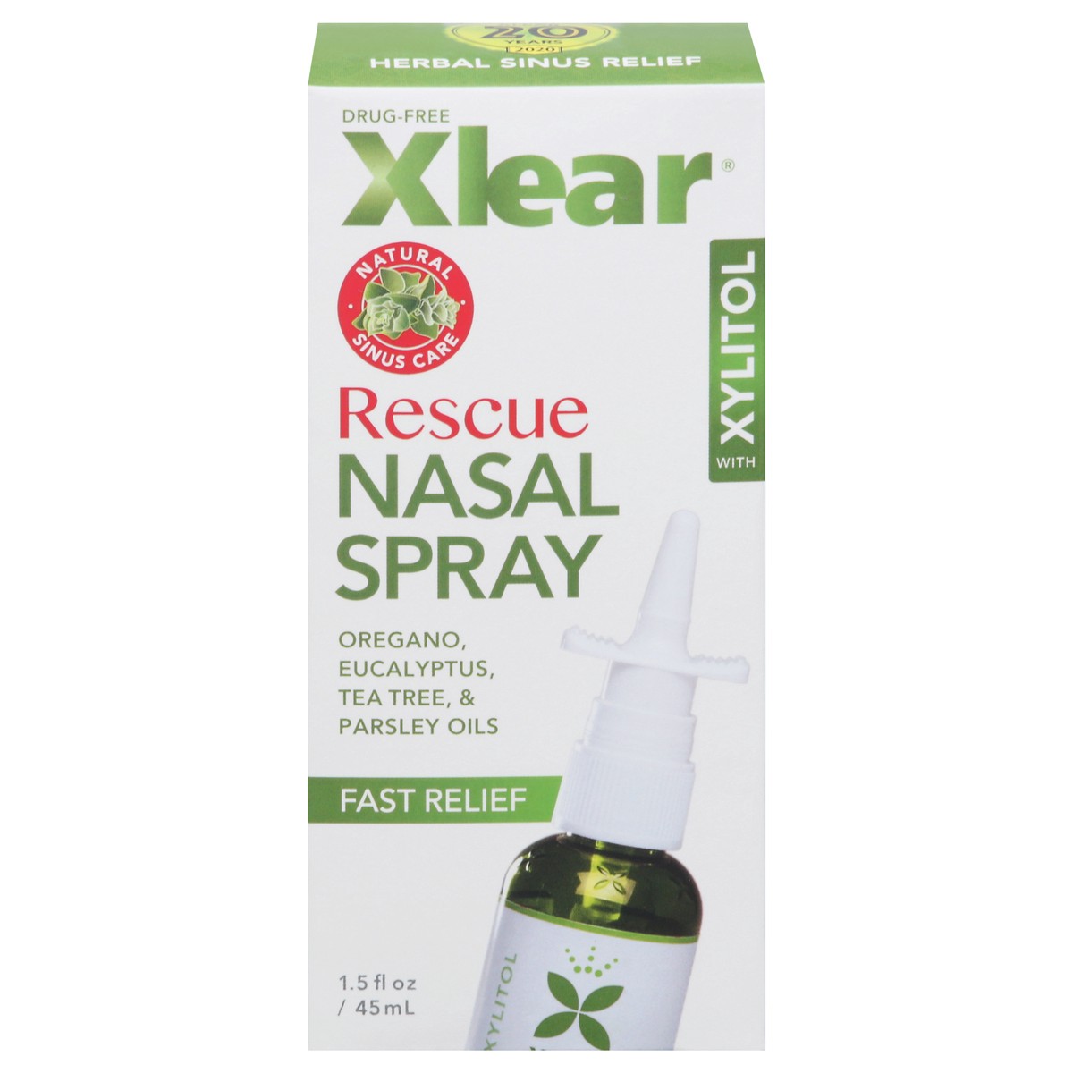 slide 1 of 1, Xlear Rescue Fast Relief Nasal Spray with Xylitol 1.5 fl oz, 1.5 fl oz