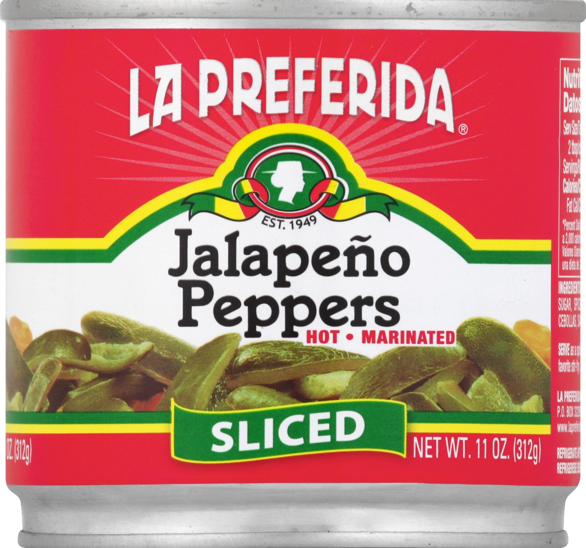 slide 1 of 3, La Preferida Jalapeno Peppers 11 oz, 11 oz