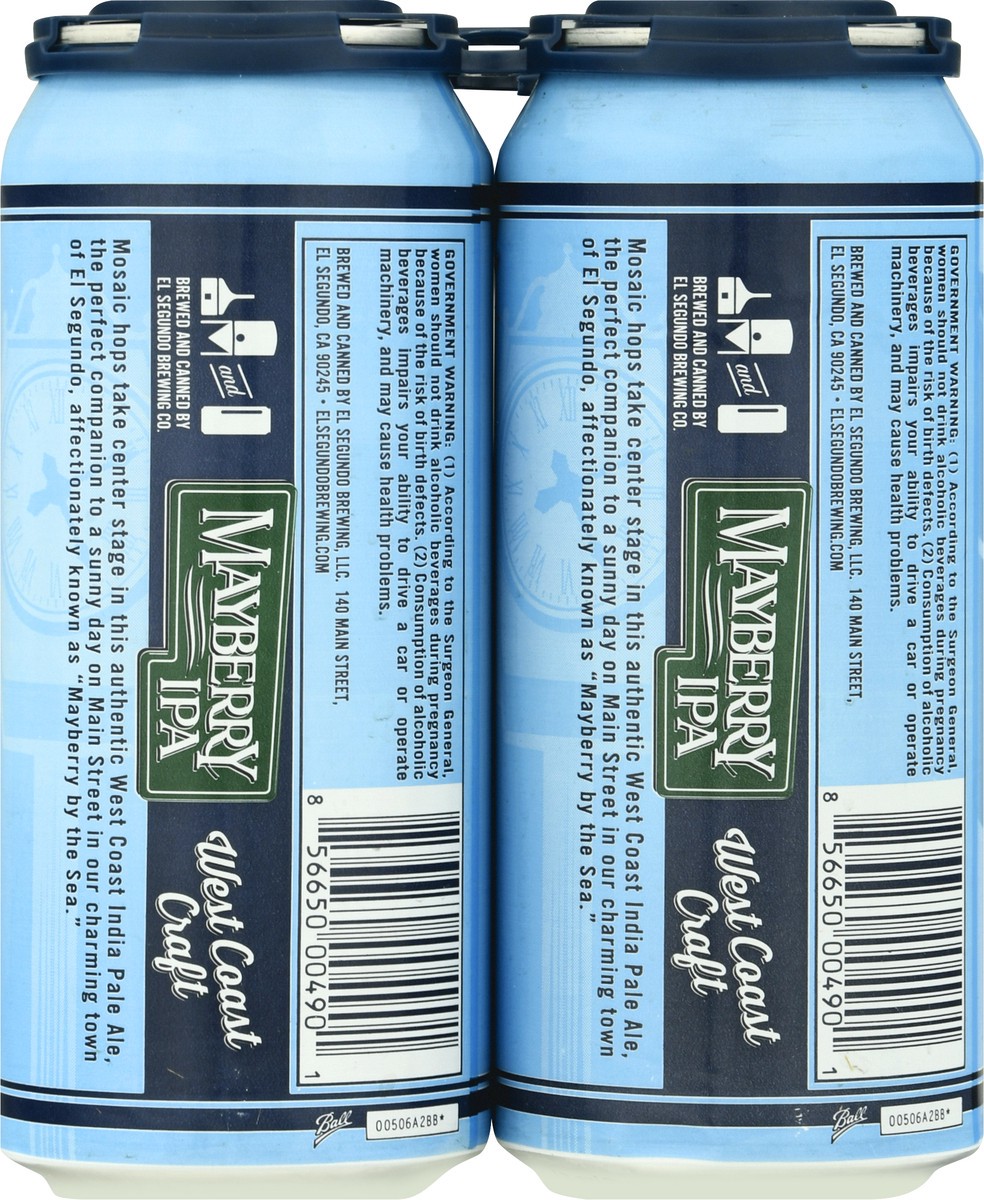 slide 6 of 11, El Segundo Mayberry IPA Beer 4 ea, 4 ct