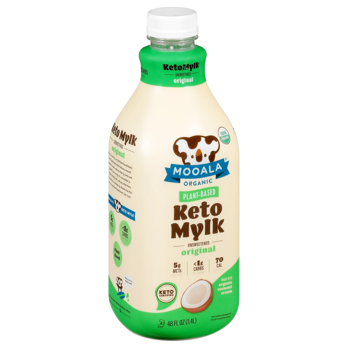 slide 7 of 13, Mooala Organic Unsweetened Original Keto Mylk 48 oz, 48 oz