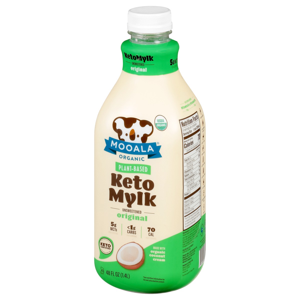 slide 11 of 13, Mooala Organic Unsweetened Original Keto Mylk 48 oz, 48 oz