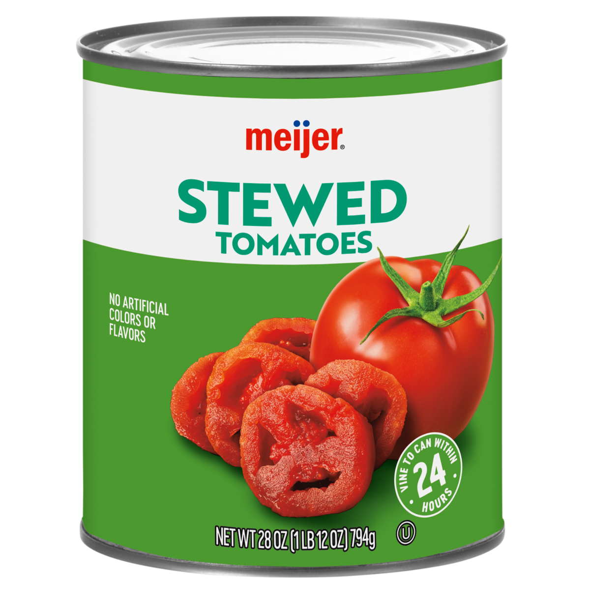 slide 1 of 2, Meijer Sliced Stewed Tomatoes, 28 oz