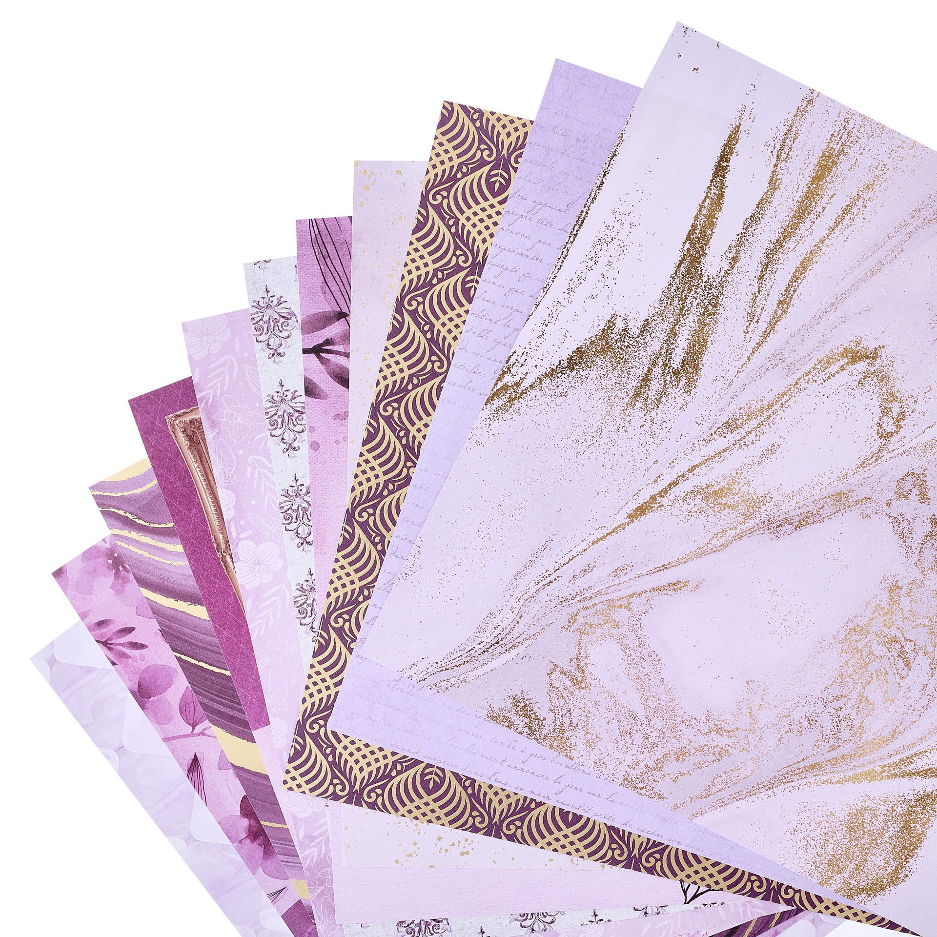 slide 3 of 5, 12" X 12" French Lavender Paper Pad By Recollections, 58 Sheets, 12 in x 12 in