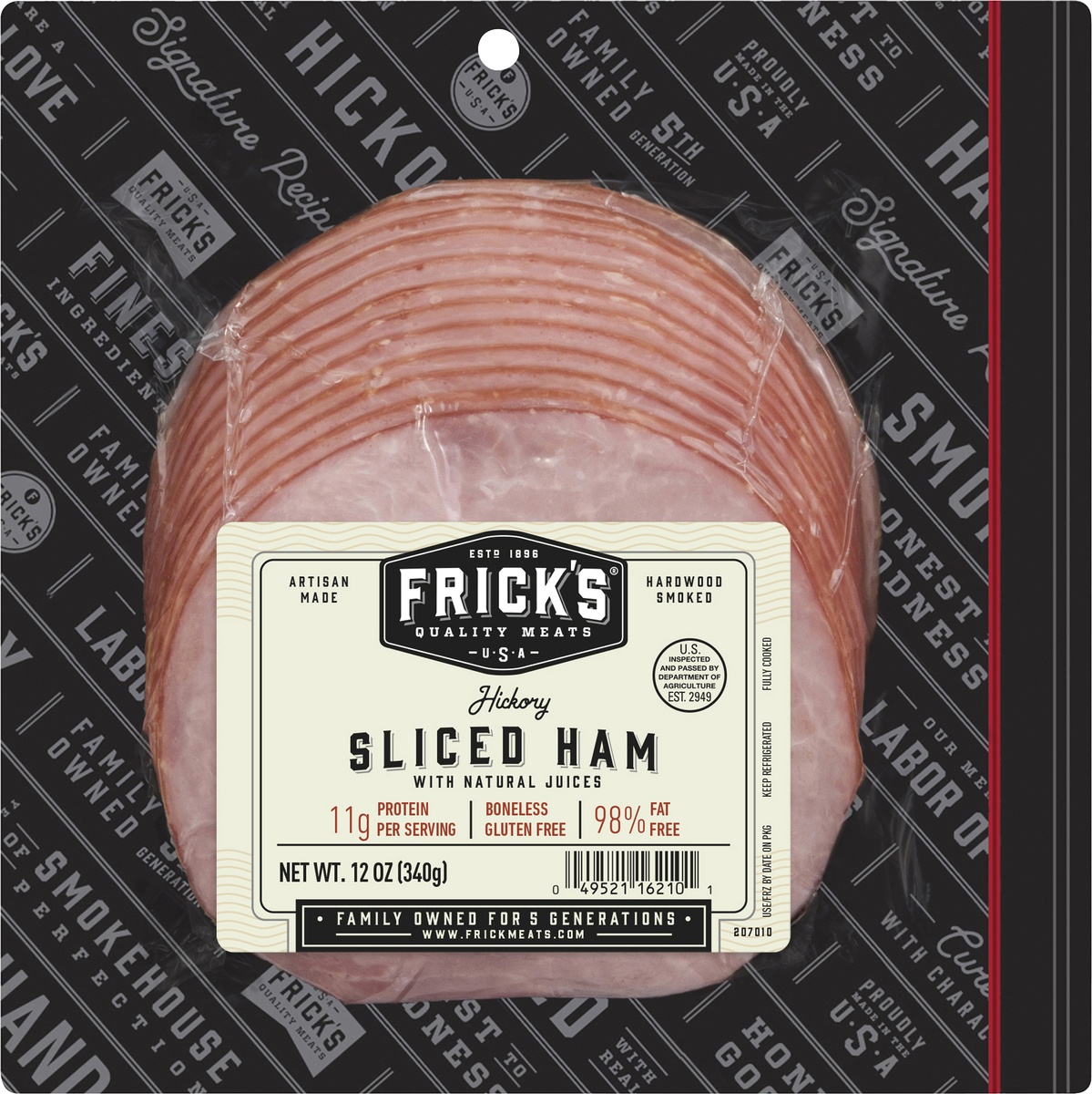 slide 4 of 5, Frick's Sliced Hickory Ham, 12 oz