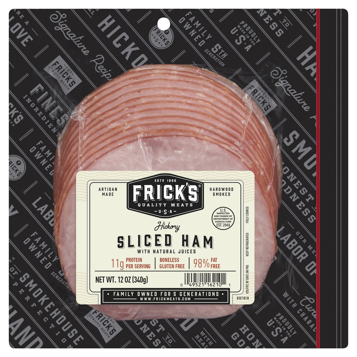 slide 1 of 4, Frick's Ham, 12 oz