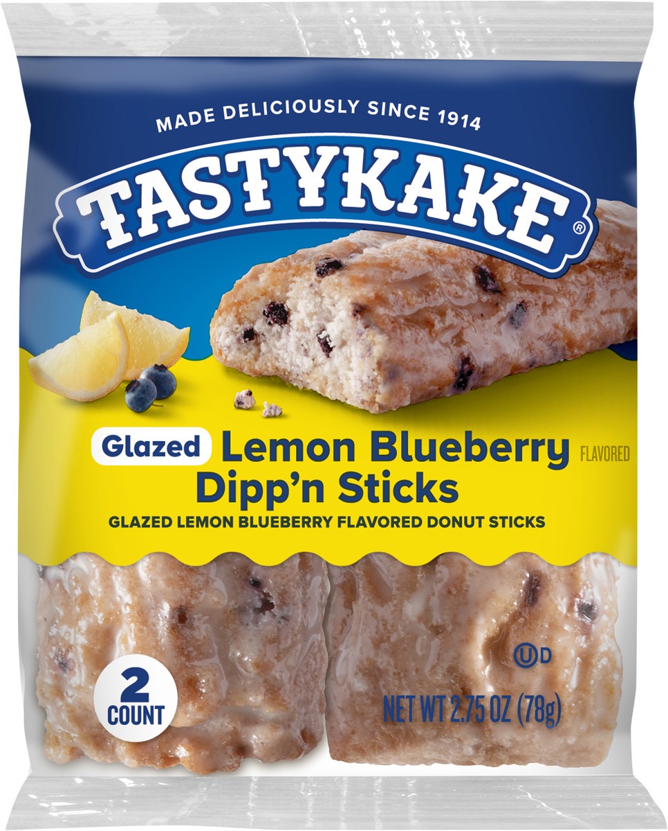 slide 7 of 7, Tastykake Glazed Lemon Blueberry Dipp'n Sticks 2 - 2.75 oz Packs, 2 ct