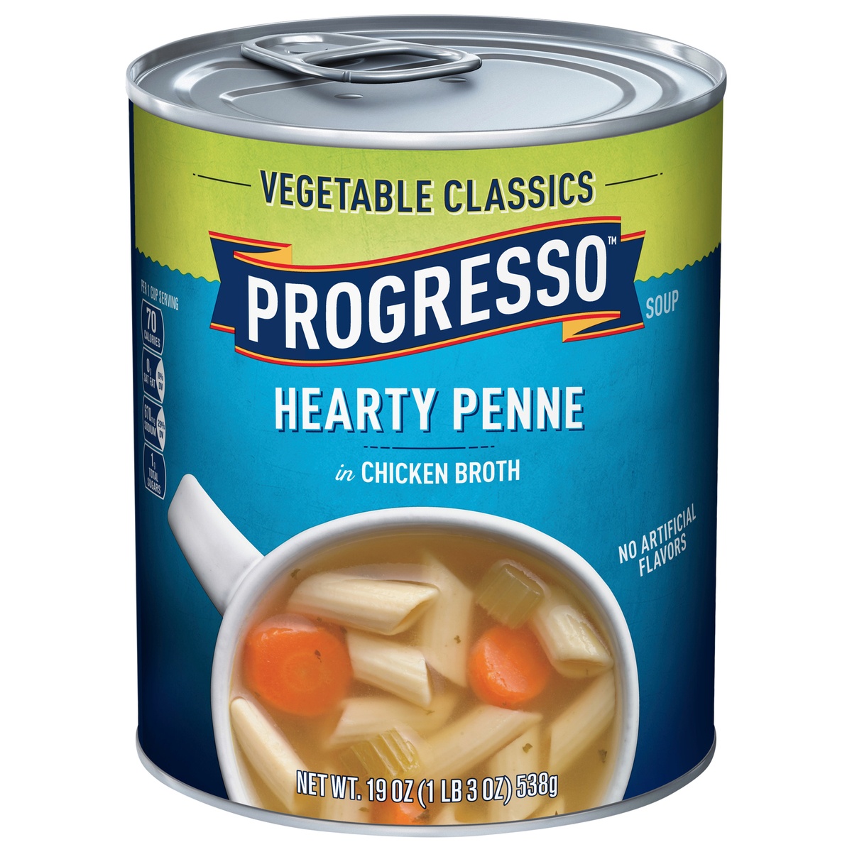 slide 1 of 1, Progresso Vegetable Classics Soup, Hearty Penne in Chicken Broth, 19 oz, 