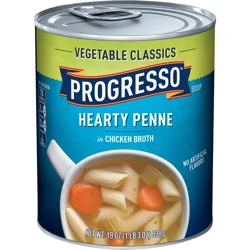 Progresso Vegetable Classics, Hearty Penne in Chicken Broth Canned Soup, 19 oz.