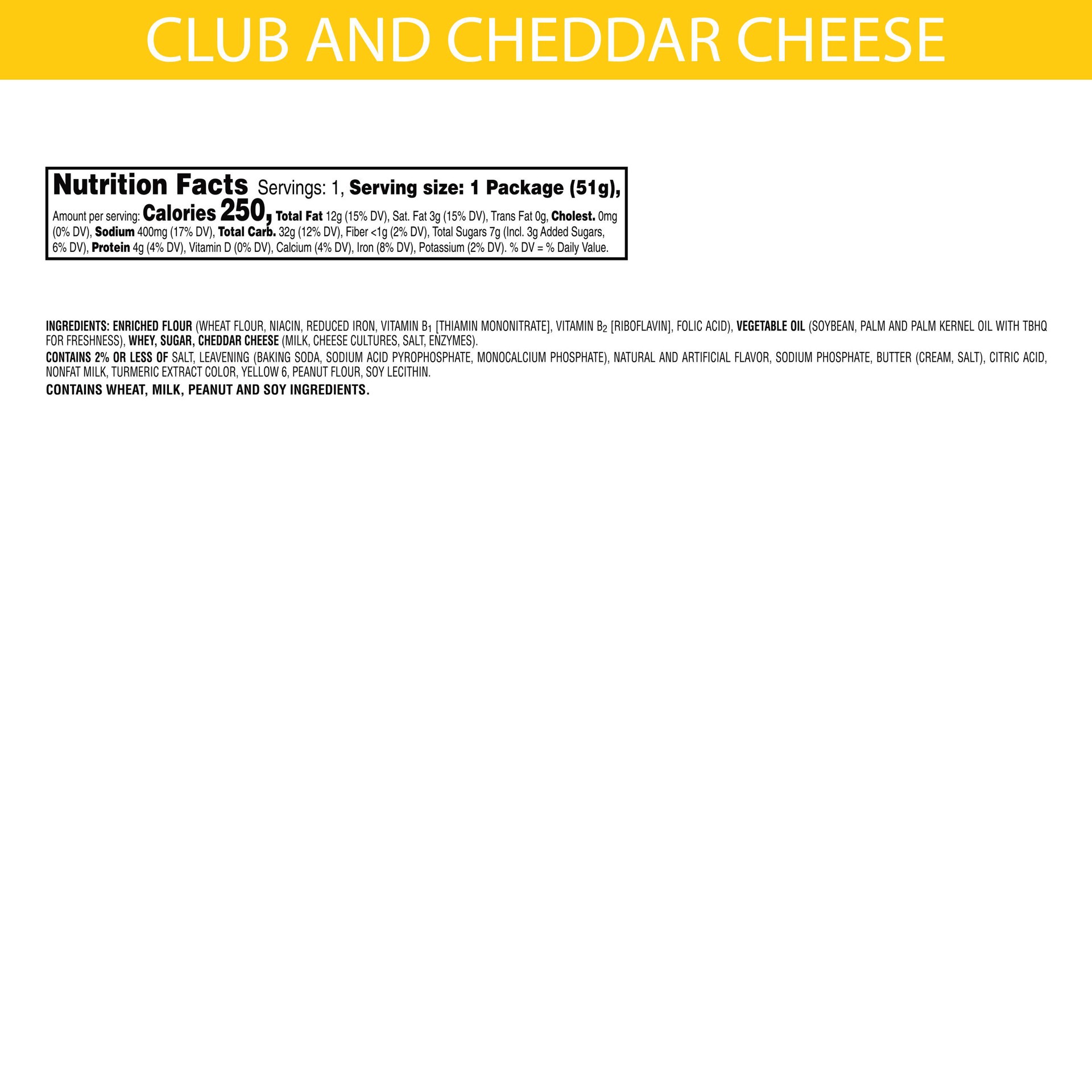 slide 2 of 5, Keebler Club & Cheddar Single Serve, 1.8 oz