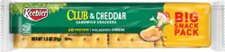 Keebler Big Snack Pack Club & Cheddar Sandwich Crackers 1.8 oz