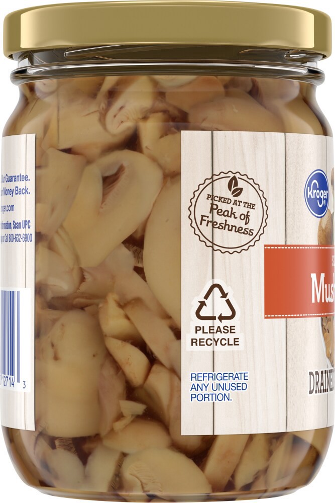 slide 3 of 4, Kroger Sliced Mushrooms, 6 oz