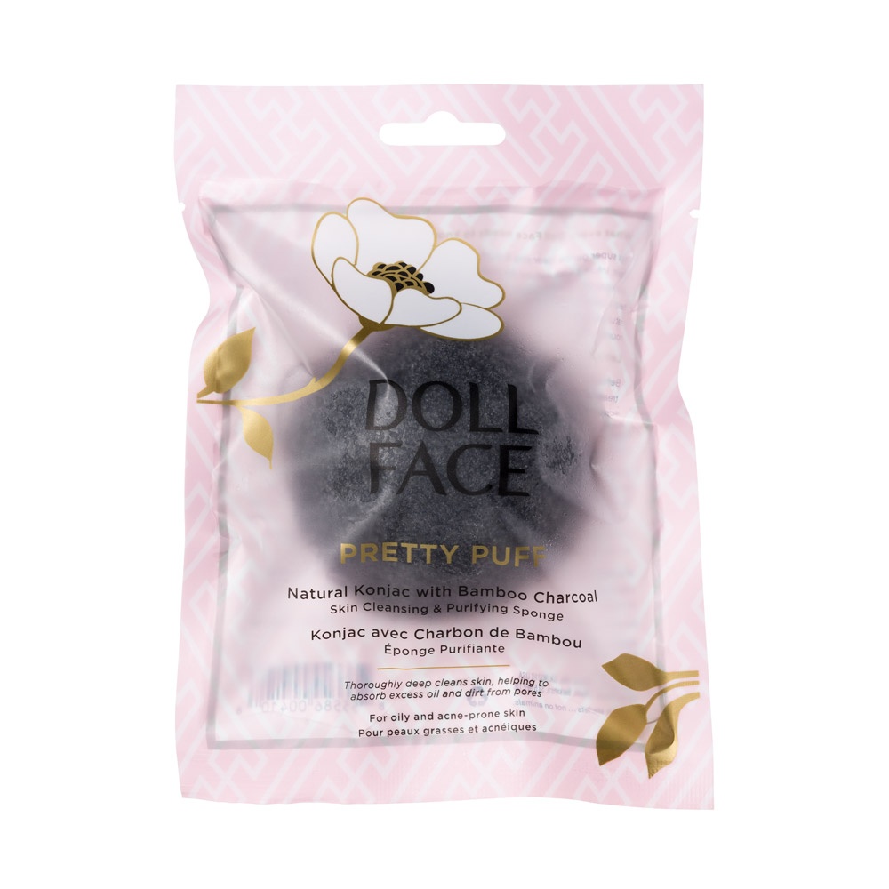 slide 1 of 1, Doll Face Pretty Puff Konjac Spongebamboo, 1 ct