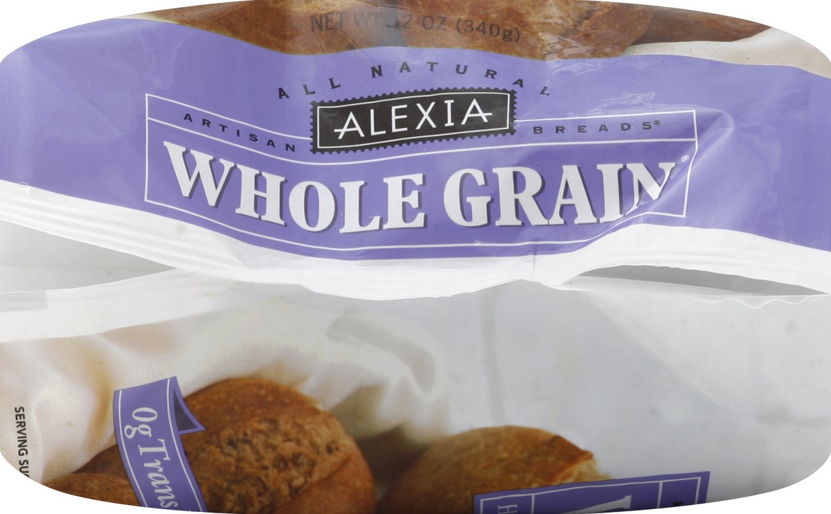 slide 4 of 6, Alexia Artisan Breads Whole Grain Rolls, 12 oz