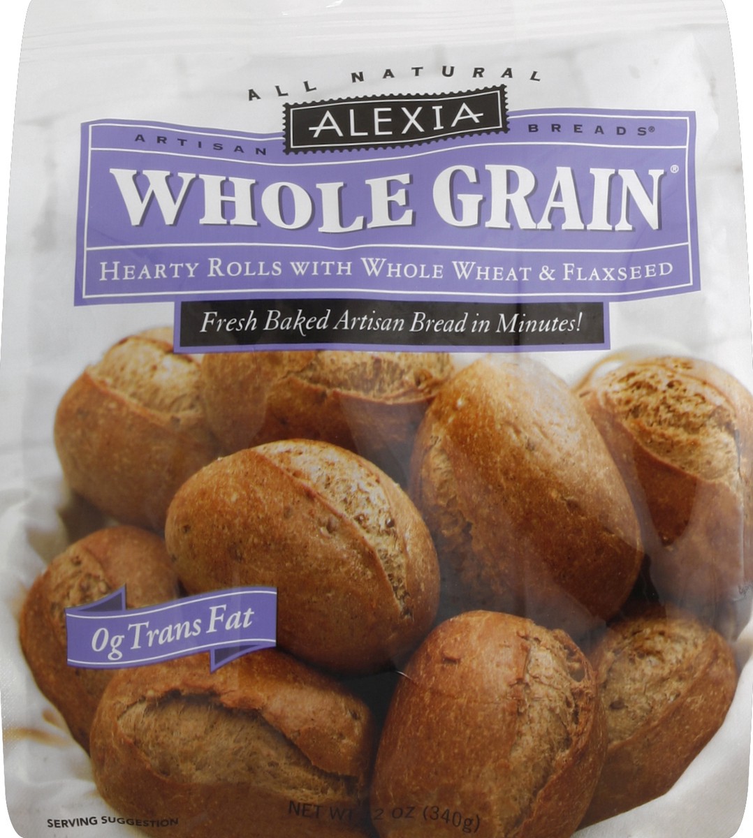 slide 5 of 6, Alexia Artisan Breads Whole Grain Rolls, 12 oz