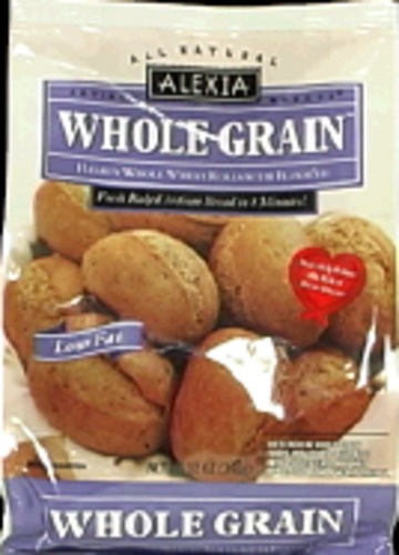 slide 1 of 1, Alexia Artisan Breads Whole Grain Rolls, 12 oz