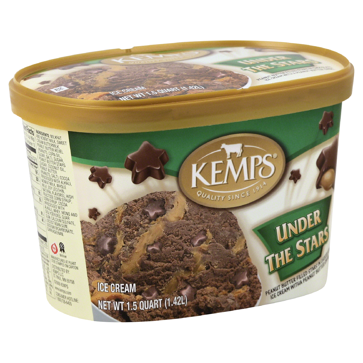 slide 1 of 1, Kemps Under The Stars Ice Cream, 1.5 qt