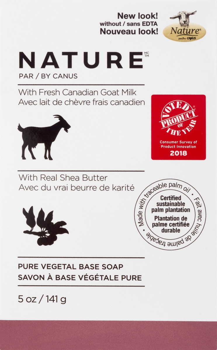 slide 4 of 12, Nature With Fresh Canadian Goat Milk Pure Vegetal Base Real Shea Butter Soap Bar 5 oz, 5 oz
