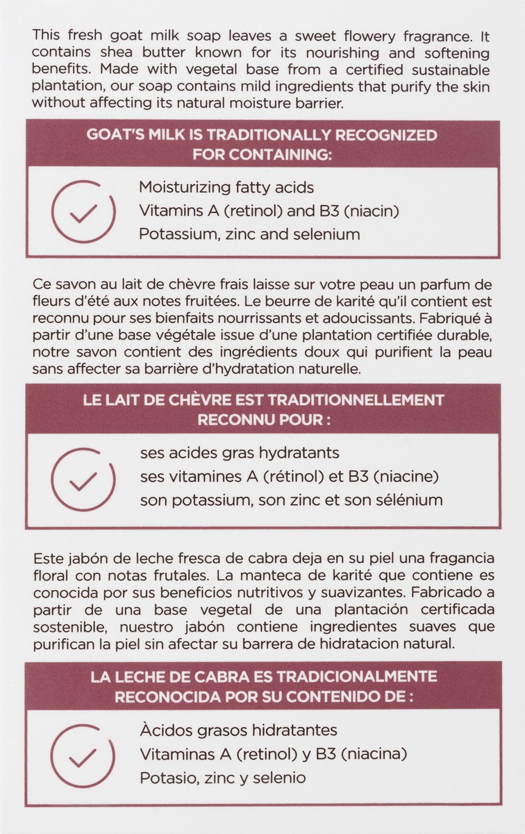 slide 9 of 12, Nature With Fresh Canadian Goat Milk Pure Vegetal Base Real Shea Butter Soap Bar 5 oz, 5 oz