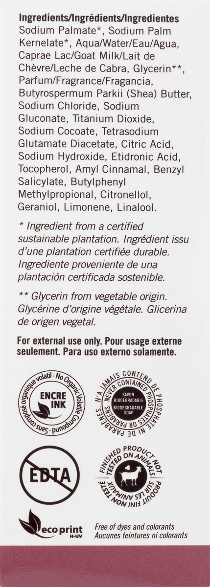 slide 10 of 12, Nature With Fresh Canadian Goat Milk Pure Vegetal Base Real Shea Butter Soap Bar 5 oz, 5 oz