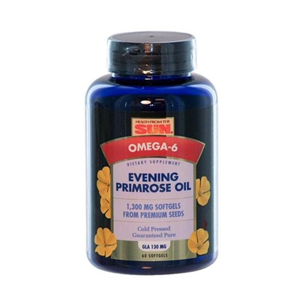 slide 1 of 1, Health from the Sun Evening Primrose Oil, 60 ct; 1300 mg softgels