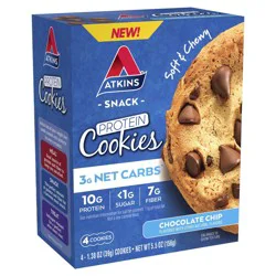 Atkins Chocolate Chip Protein Snack Cookies